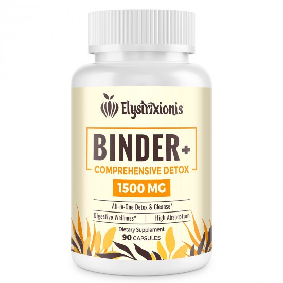 Elystrixionis Dietary Supplement 6-in-1 Detox Binder Supplement 1500mg Elystrixionis Dietary Supplement 6-in-1 Detox Binder Supplement 1500mg