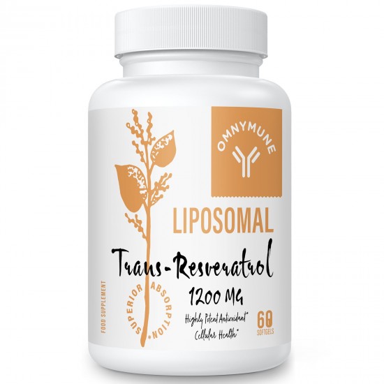 Omnymune Liposomal Trans-Resveratrol Dietary Supplement 1200mg High-Potency 98% Purity Omnymune Liposomal Trans-Resveratrol Dietary Supplement 1200mg High-Potency 98% Purity